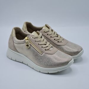 ENVAL SOFT SNEAKER PELLE PLATINO