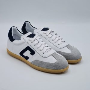 CROWN SNEAKER PELLE BIANCO