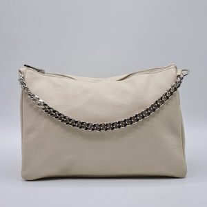 LEILA MENDEZ BORSA PELLE BEIGE/CIPRIA/CAMEL