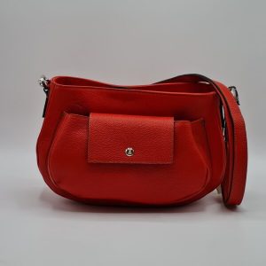 BORSA A TRACOLLA PELLE ROSSO