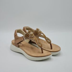 ENVAL SOFT SANDALO INFRADITO PELLE CAMEL