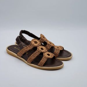 SHADDY SANDALO BASSO IN CORDA CUOIO