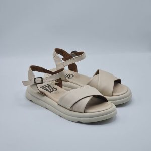 BUENO SANDALO PELLE BEIGE