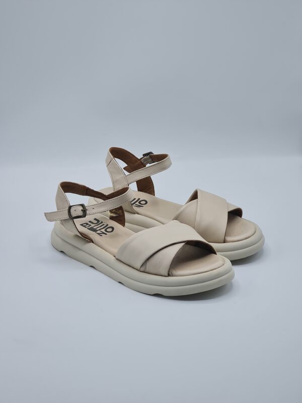 BUENO SANDALO PELLE BEIGE - immagine 2
