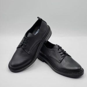BUENO SCARPA STRINGATA BASSA PELLE NERO