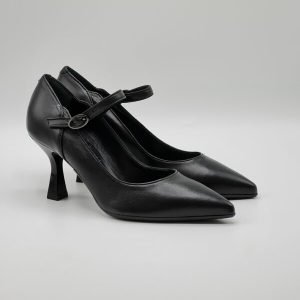 ELLEN DECOLLETEโCON CINTURINO PELLE NERO