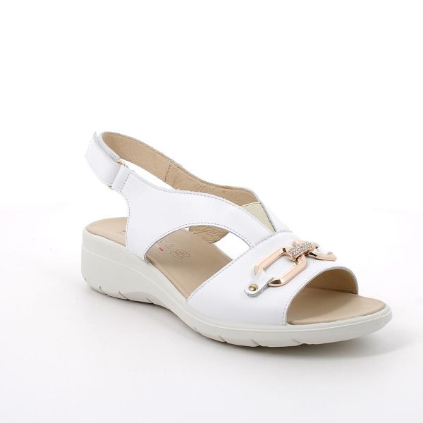 ENVAL SOFT SANDALO CONFORT PELLE BIANCO - immagine 2