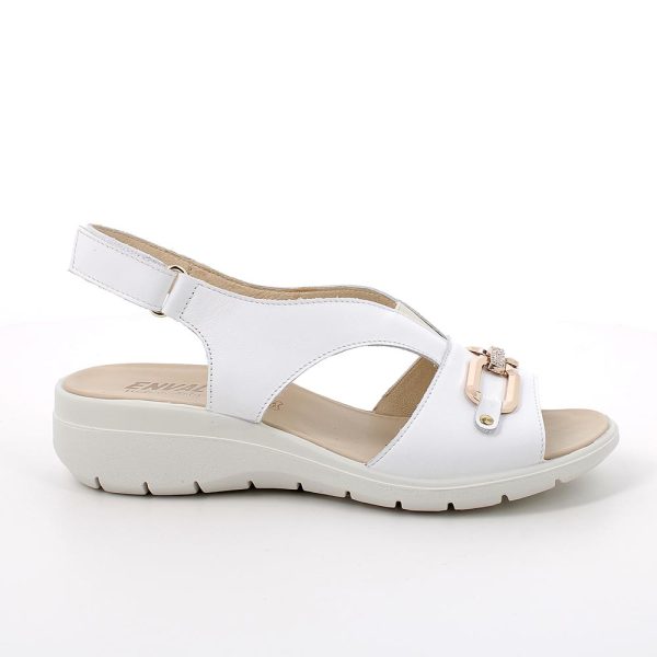 ENVAL SOFT SANDALO CONFORT PELLE BIANCO - immagine 3