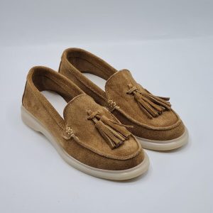 MOCASSINO IN PELLE SCAMOSCIATO TABACCO