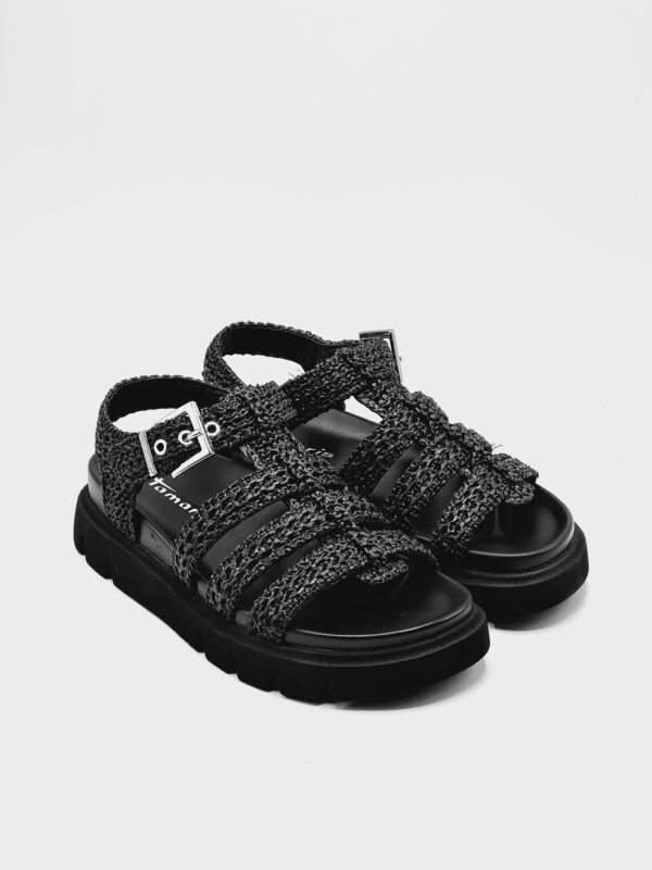 TAMARIS SANDALO INTRECCIO NERO