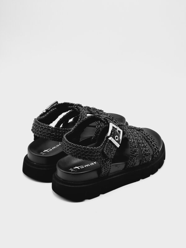 TAMARIS SANDALO INTRECCIO NERO - immagine 4