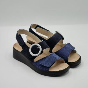 GRUNLAND SANDALO CONFORT BLU