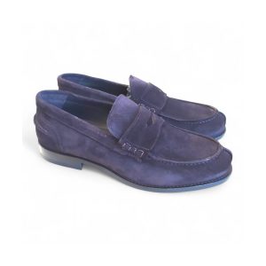 MOCASSINO DA UOMO SENZA LACCI TIPO COLLEGE CON SOLETTA ANATOMICA ESTRAIBILE E FONDO CUOIO CUCITO