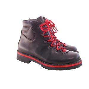 STIVALI DA MONTAGNA UOMO IN PELLE ANFIBIO E FONDO GOMMA ROCCIA