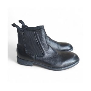 STIVALETTI UOMO BEATLES CON ELASTICO IN TOMAIA LISCIA E FONDO GOMMA