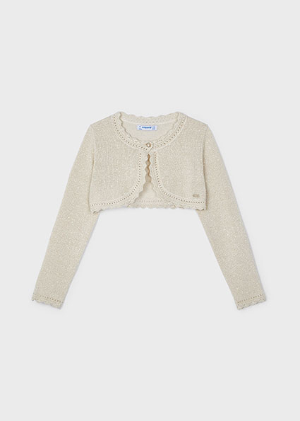 Cardigan filo Better Cotton bambina – MAYORAL - immagine 4