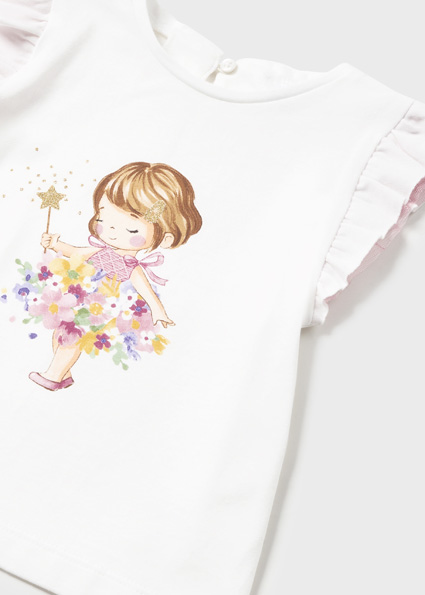 Maglietta combined tulle Better Cotton neonata – MAYORAL - immagine 3