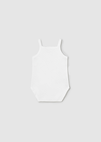 Body con bretelle traforato Better Cotton neonato 1790 – MAYORAL - immagine 3