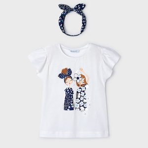 Maglietta con cerchietto Better Cotton bambina – MAYORAL