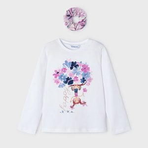 Maglietta con foulard Better Cotton bambina – MAYORAL