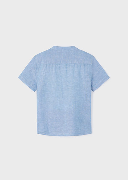 Camicia lino con colletto alla coreana bambino – MAYORAL - immagine 3