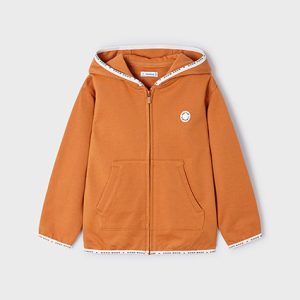 Felpa con cerniera e cappuccio a contrasto bambino – MAYORAL