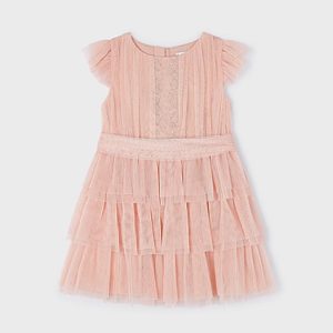 Abito tulle plissettato bambina – MAYORAL