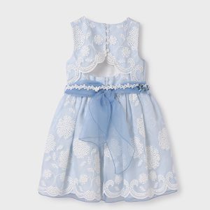 Abito Organza Ricamato Bambina 5031 – ABEL & LULA