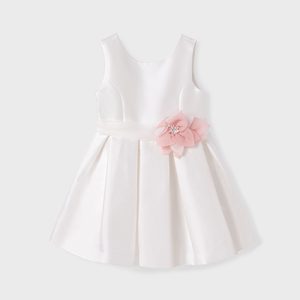 Abito Mikado Fiore Bambina 5032- ABEL & LULA