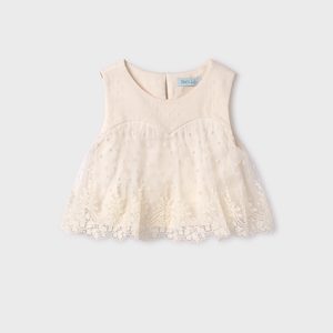 Top Tulle Ricamato Bambina 5141- ABEL & LULA