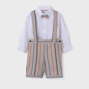 Completo Bermuda Righe Neonato 5259- ABEL & LULA