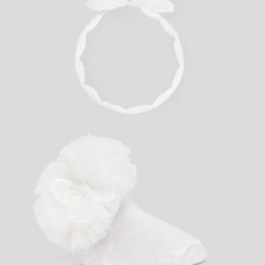 Set calze corte e fascia per capelli cotone organico neonato – MAYORAL