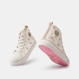 Scarpe sportive collo alto ricamate bambina – MAYORAL