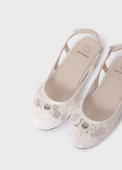 Ballerina aperta al tallone con soletta pelle sostenibile bambina – MAYORAL