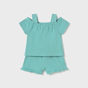 Completo pantaloncino e maglietta neonata – MAYORAL