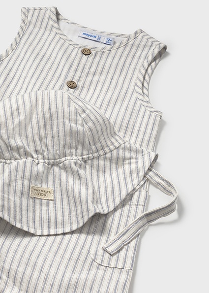 Salopette con cappello neonato – MAYORAL - immagine 3