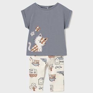 Completo leggings stampato e maglietta neonata – MAYORAL