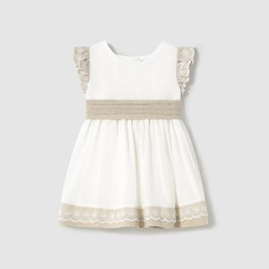 Vestito combined lino neonata – MAYORAL