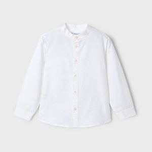 Camicia manica lunga colletto coreana lino bambino – MAYORAL