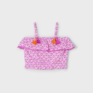 Blusa stampata volant bambina – MAYORAL