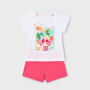 Completo shorts e maglietta stampata bambina – MAYORAL