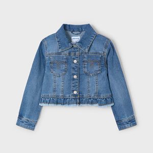Giubbotto jeans orlo volant bambina – MAYORAL
