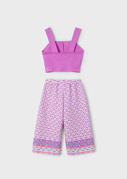 Completo pantalone lungo stampato e top bambina – MAYORAL - immagine 4