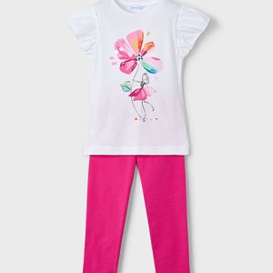 Completo leggings e maglietta fiore bambina – MAYORAL