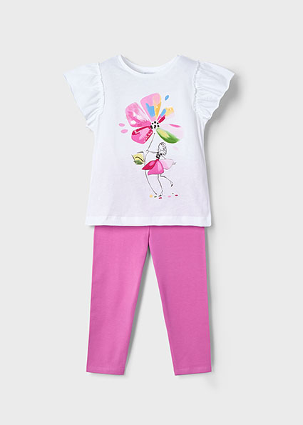 Completo leggings e maglietta fiore bambina – MAYORAL - immagine 8