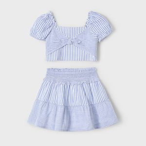 Completo gonna e top righe bambina – MAYORAL