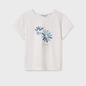 Maglietta ricamo fiore ragazza – MAYORAL