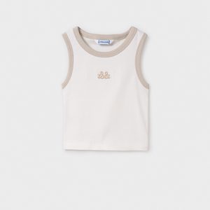 Maglietta bretelle ricamo ragazza – MAYORAL