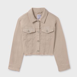Giubbotto orlo sfrangiato twill ragazza – MAYORAL