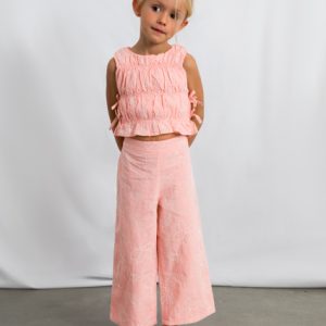 Completo pantalone lungo ricamo